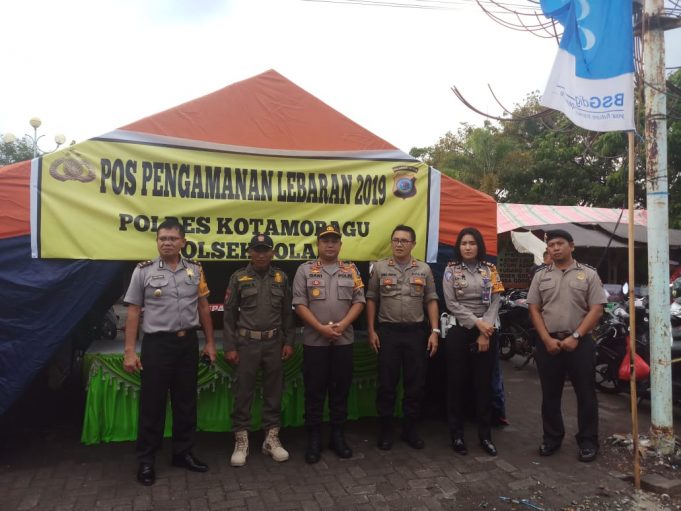 Cek Kesiapan Personil Kapolres Kotamobagu Cek Pos Pam Ketupat Samrat 2019