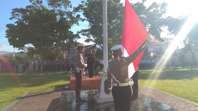 HUT RI ke-74 Mako Polres Kotamobagu sederhana namun Hikmad