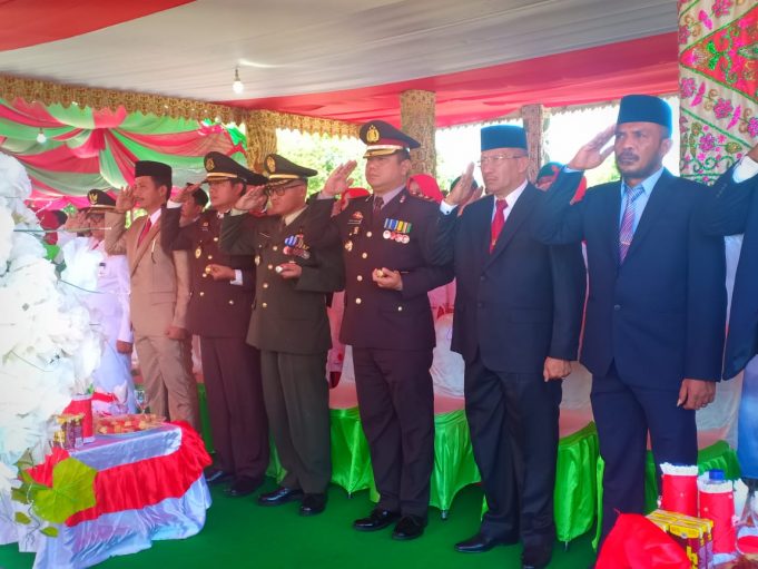 HUT RI ke-74, Upacara di wilayah hukum Polres Kotamobagu berlangsung aman & kondusif