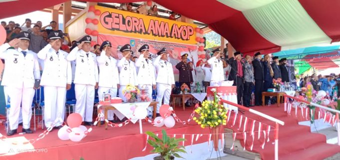 HUT RI ke-74, momen Kapolsek Lolayan dekat bersama elemen masyarakatnya