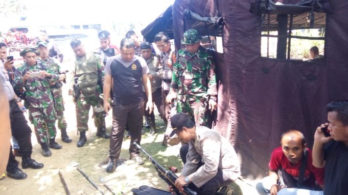 Serius cegah bentrok Imandi – Pinonobatuan, Polres Kotamobagu gelar razia Sajam & Miras