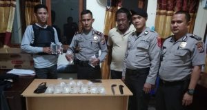 Barang bukti hasil sitaan Polsek Passi