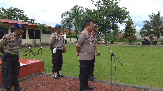 Pelantikan Presiden RI, Polres Kotamobagu siaga 1 jaga BMR tetap kondusif