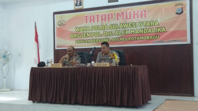 Tatap Muka di Polres Kotamobagu, Wakapolda : “Seberat apapun tugas kita kedepan, jangan sampai putus komunikasi”