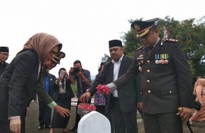 Dibawah rintikan hujan Deras, Pelaksanaan Ziarah Nasional berlangsung khidmat