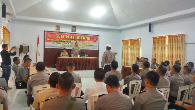 Polres Kotamobagu terima kunjungan Tim Wasrik Itwasda Polda Sulut