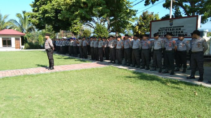 Polres Kotamobagu kerahkan sebanyak 218 Personil amankan Pilsang di Kabupaten Bolmong