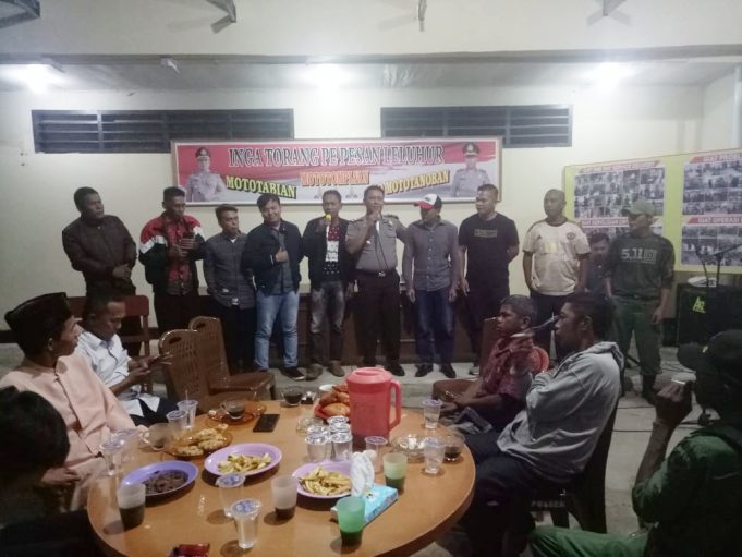 Antisipasi gangguan Kamtibmas jelang Natal dan Tahun Baru, Polsek Lolayan gandeng pemuda serta Linmas