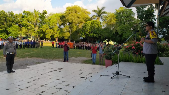 Siagakan seluruh Personil menyonsong tahun baru 2020, Kapolres,” Bertugaslah secara ikhlas, jadikan untuk tujuan ibadah”.