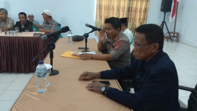 Ormas Laskar Bogani Indonesia tatap muka dengan Kapolres Kotamobagu.