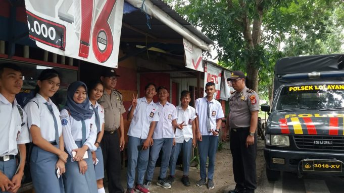 Polsek Lolayan patroli di Sekolah, cegah pelajar jadi korban Laka Lantas dan Kejahatan