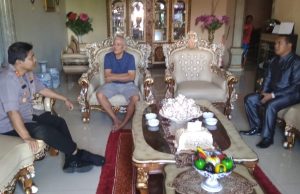 Kapolres Kotamobagu sambangi Tokoh Masyarakat Gogagoman Lendy Mokodompit (Papa Eka)