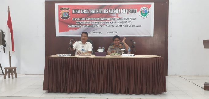Direktorat Narkoba Polda Sulut gelar Rakernis tindak pidana peredaran gelap Narkoba
