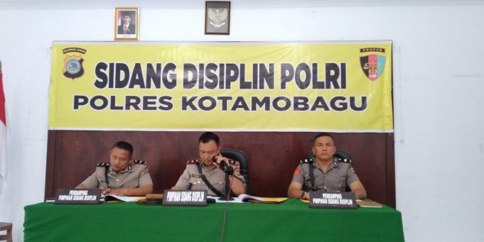 Wakapolres Kotamobagu Pimpin Sidang Komisi Kode Etik Polri dan Sidang Disiplin Anggota Polri