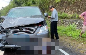 Kembali jalan AKD Desa Lobong meminta Korban jiwa, dua Pemotor meninggal di tempat kejadian.