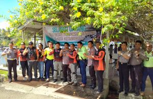 Kapolres Kotamobagu sambut rombongan mantan Wakapolri bersama MBIB (Motor Besar Indonesia Bandung)