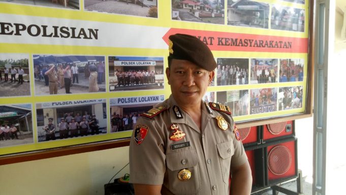 Serah terima Kapolsek Lolayan, Indra : “AKP Novriyanto Sadia dikenal ramah dan sangat inovatif”.
