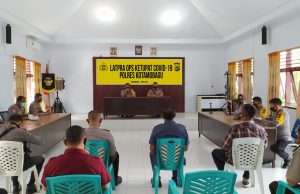 Polres Kotamobagu Gelar Lat Pra Ops Ketupat Covid-19 Tahun 2020