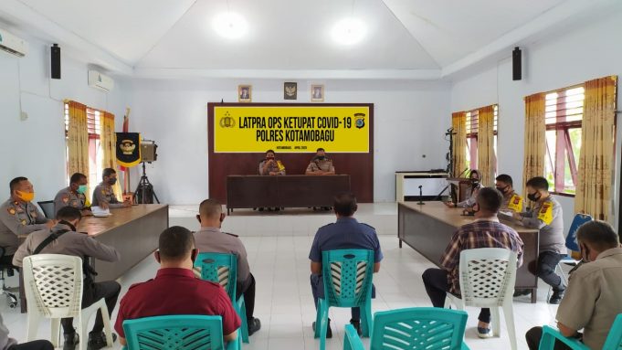 Polres Kotamobagu Gelar Lat Pra Ops Ketupat Covid-19 Tahun 2020