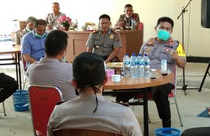 Menyikapi kebijakan Pemerintah terkait penerapan status PSBB Kapolres Kotamobagu Anev seluruh Perwira.