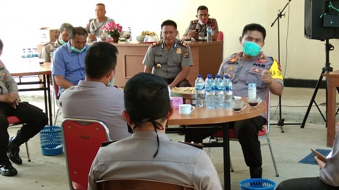 Menyikapi kebijakan Pemerintah terkait penerapan status PSBB Kapolres Kotamobagu Anev seluruh Perwira.