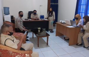 Kotamobagu berstatus transmisi lokal, Para Kapolsubsektor genjot giat himbauan putus penyebaran Covid-19.