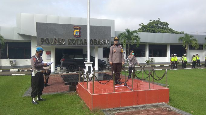 Jelang May Day , Polres Kotamobagu laksanakan Apel Kesiapsiagaan