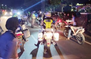Perangi aksi balapan liar, Kasat Lantas gandeng Timsus Anoa laksanakan patroli gabungan