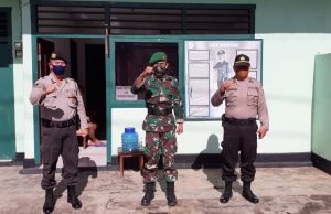 Jalin Sinergitas, Kapolsubsektor Passi Timur bersama Kapolsubsektor Kotamobagu Utara Sambangi Koramil dan Kantor Camat Passi Timur