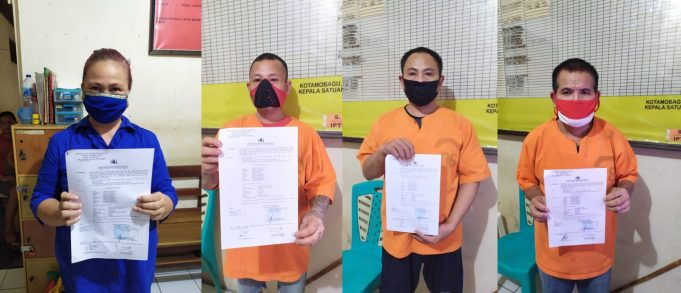 8 Pelaku Peti Potolo diserahkan ke Kejaksaan Negeri Kotamobagu