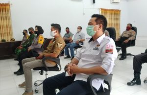 Tetap dengan protokol kesehatan yang ketat, Polres Kotamobagu laksanakan gelar pasukan OMP.