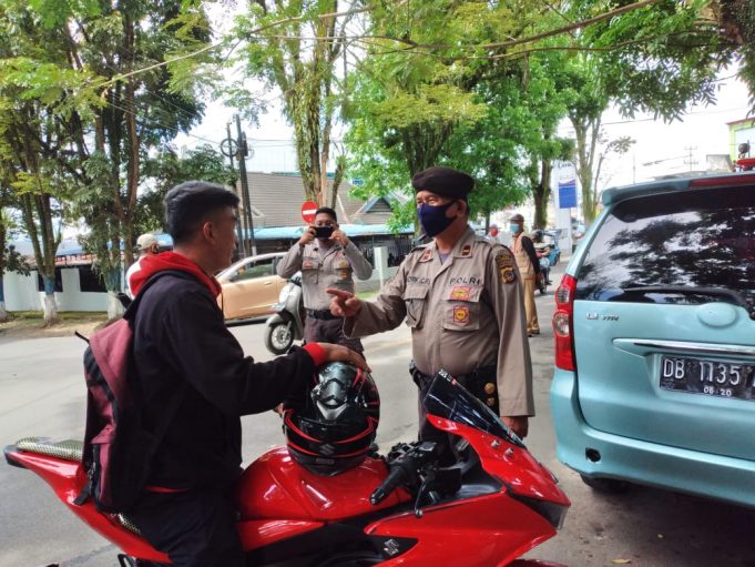 Masuki minggu terakhir Operasi Yustisi jumlah pelanggar tidak menggunakan masker semakin berkurang.