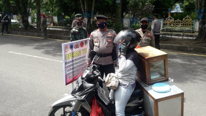 48 Orang terjaring Ops Yustisi Covid-19, kerja bakti hingga sanksi denda diberlakukan