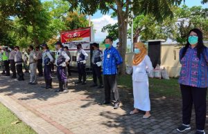 Antisipasi Bencana Polres Kotamobagu gelar Apel kesiapsiagaan.