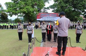 Kapolres pimpin serah terima 4 pejabat utama Polres Kotamobagu
