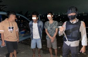 Temukan Bawa Sajam, Tim Anoa amankan dua Pemuda saat pesta Miras dini hari