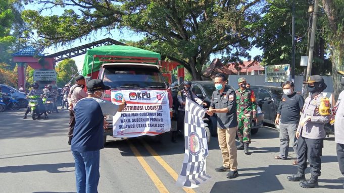 Polres Kotamobagu kawal ketat Logistik Pilkada Gubernur Sulut 2020 dari KPU menuju TPS