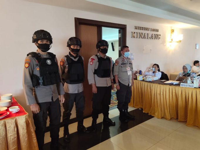 Polres Kotamobagu amankan Rapat Pleno Rekapitulasi hasil Pilgub Sulut 2020
