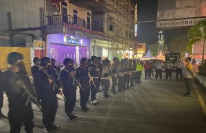 ‘Panglima Polres’ cek kekuatan Personil guna tingkatkan pengamanan di Kotamobagu saat malam Natal.