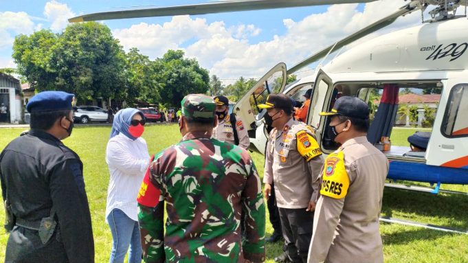 Wakapolda Sulut bersama Kapolres Kotamobagu cek langsung PSU di TPS 3 Moyag Tampoan