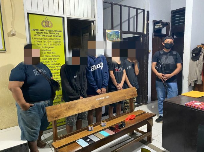 KRYD Tim Anoa Sat Sabhara Polres Kotamobagu berhasil amankan terduga Pelaku Pencurian