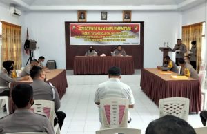 Evaluasi Zona Integritas, Biro Rena Polda Sulut sambangi Polres Kotamobagu