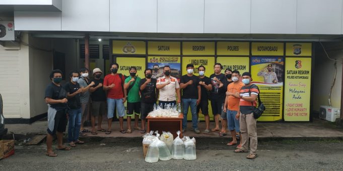 Operasi Jelang Ramadhan, Polres Kotamobagu Sita Ratusan Kantong Captikus