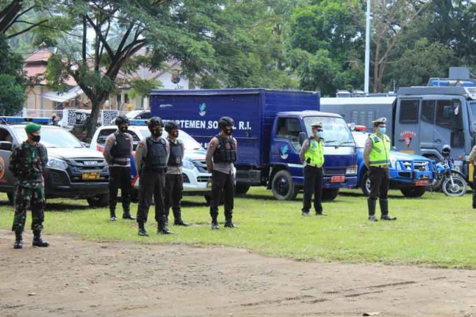 Tingkatkan kesiapsiagaan tanggap Bencana, Pemkot Kotamobagu gelar apel bersama Polres Kotamobagu dan Kodim 1303 BM