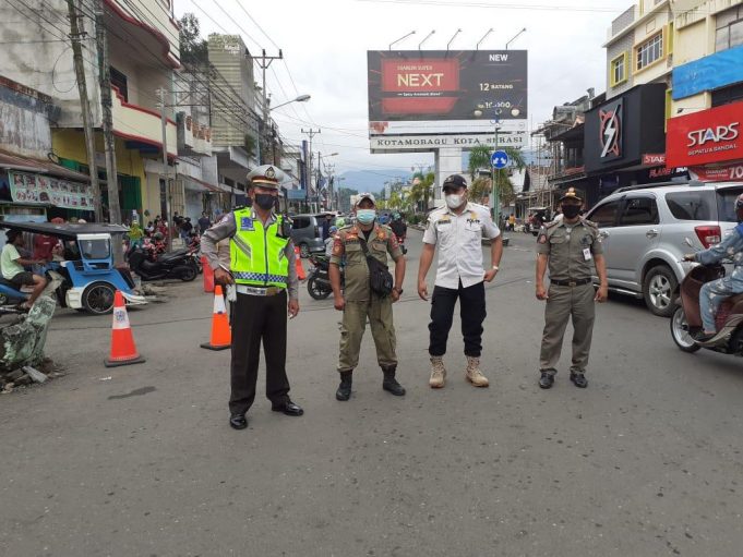 Masuki H-3 Lebaran, Polres Kotamobagu, TNI & Instansi terkait pertebal perkuatan personil di pos-pos Pengamanan.