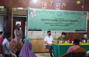Jalin kemitraan, Wakapolres Kotamobagu ajak civitas akademika IAIK & Polres Kotamobagu terus bangun silaturahmi.