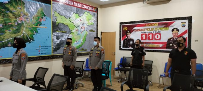 Layanan 110 resmi di Launcing Kapolri, mudahkan masyarakat Kotamobagu adukan gangguan Kamtibmas