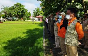 Polres Kotamobagu gelar Apel kesiapan tanggap bencana bersama TNI dan Instansi terkait
