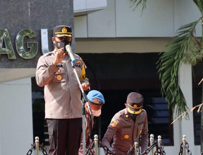 Apel perdana Kapolres Kotamobagu, AKBP Irham Halid, SIK sampaikan ini kepada jajaran.