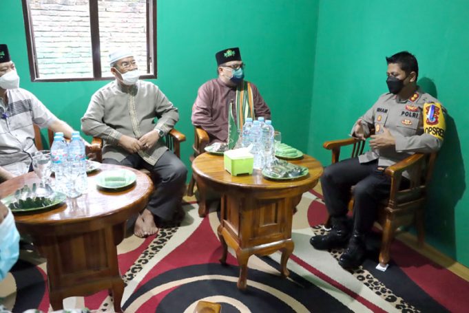Sambangi pengurus NU Kotamobagu, Kapolres Kotamobagu perkenalkan program “Belanja Masalah”